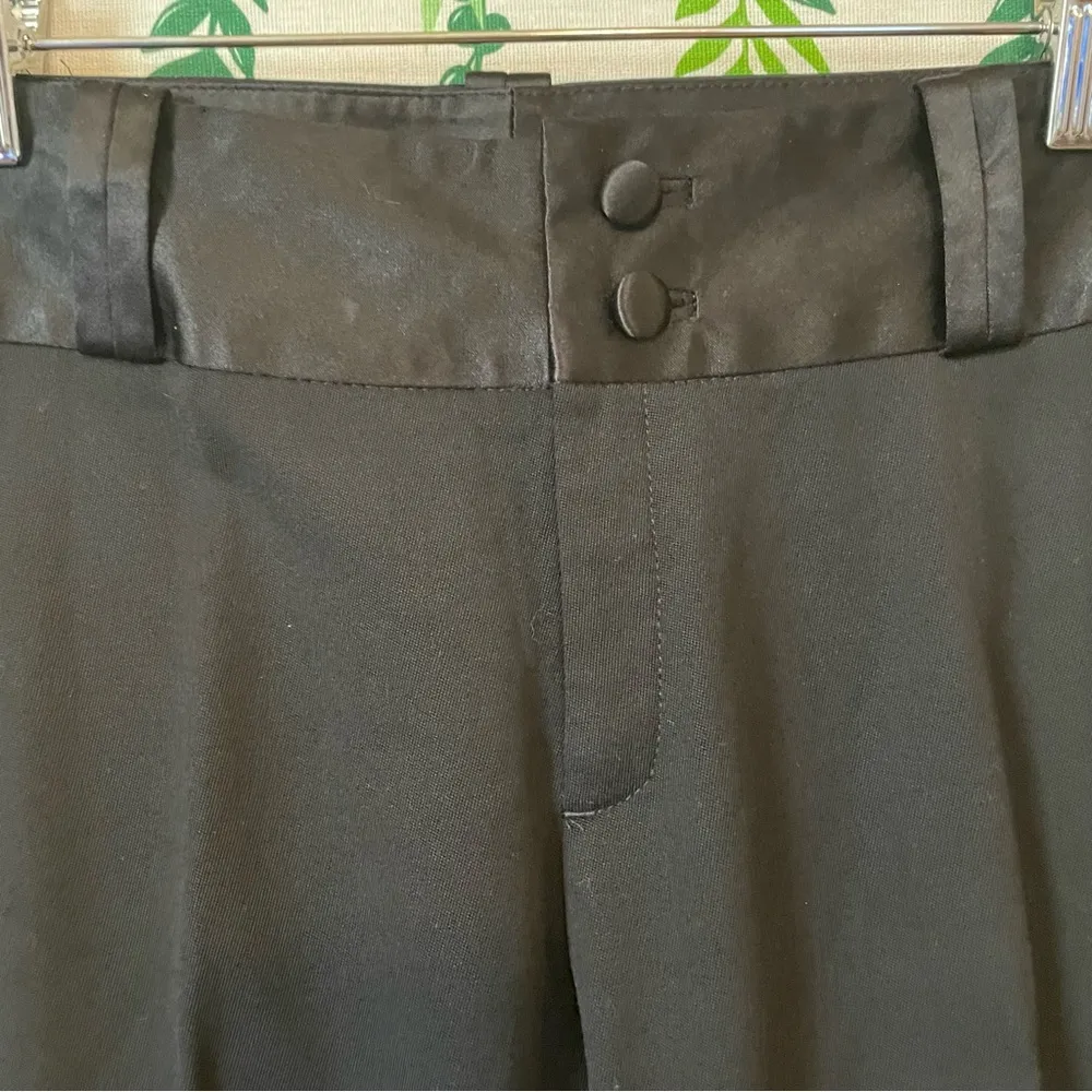 Size 8 Stretch Banana Republic Martin Fit Black Dress Pants A2 - Image 2