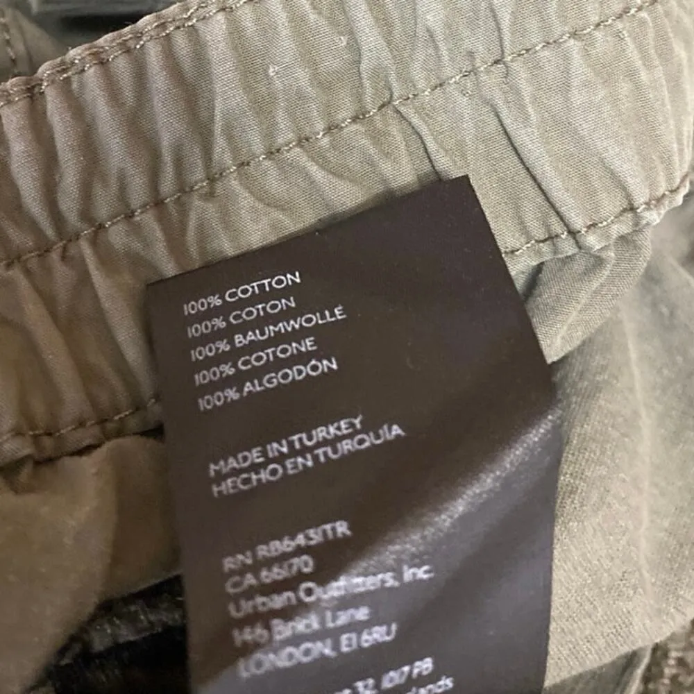 Urban Outfitters BDG Women's Green Wide Leg Baggy Trousers Cargo Pants Size XS - Image 5