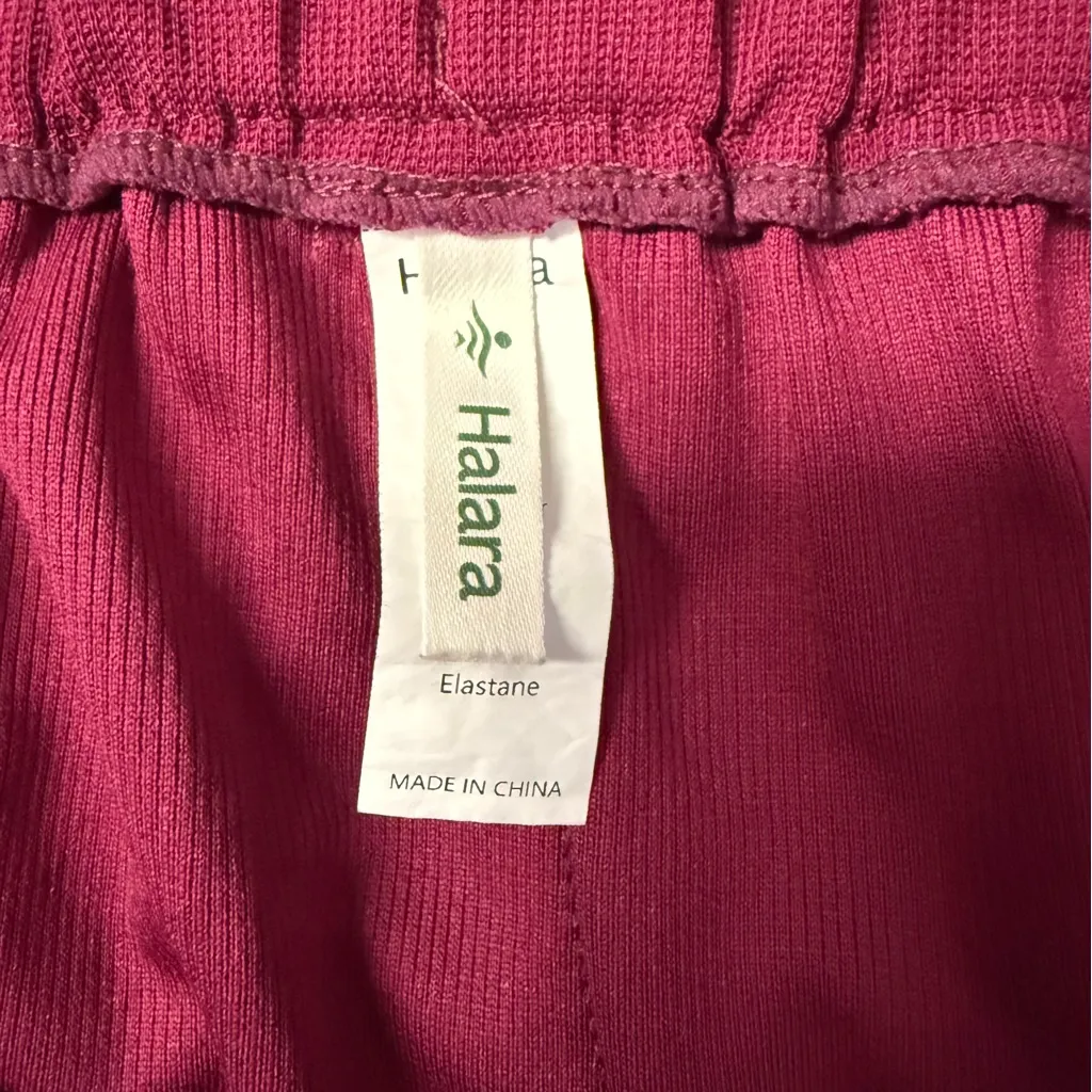 Halara Flex High Waisted Wide Leg Waffle Work Pants – Plus Size 2X – Burgundy - Image 6