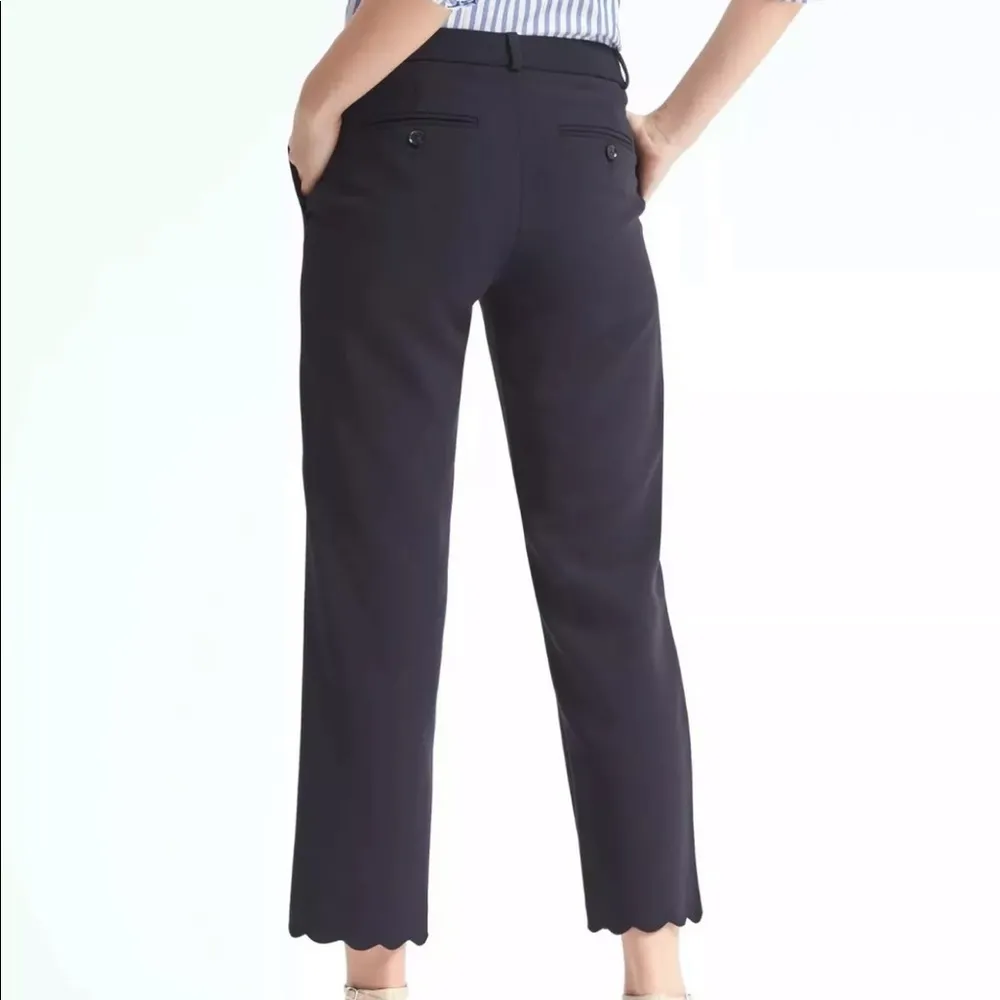 Banana Republic Avery Ankle scalloped pants - Image 2