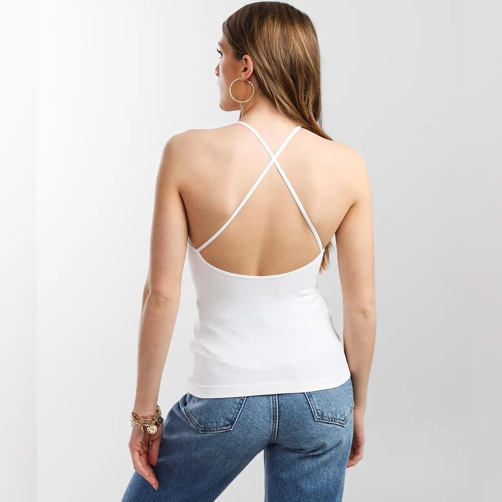 Free People Intimately Mmkay White Ribbed Tank - Image 2