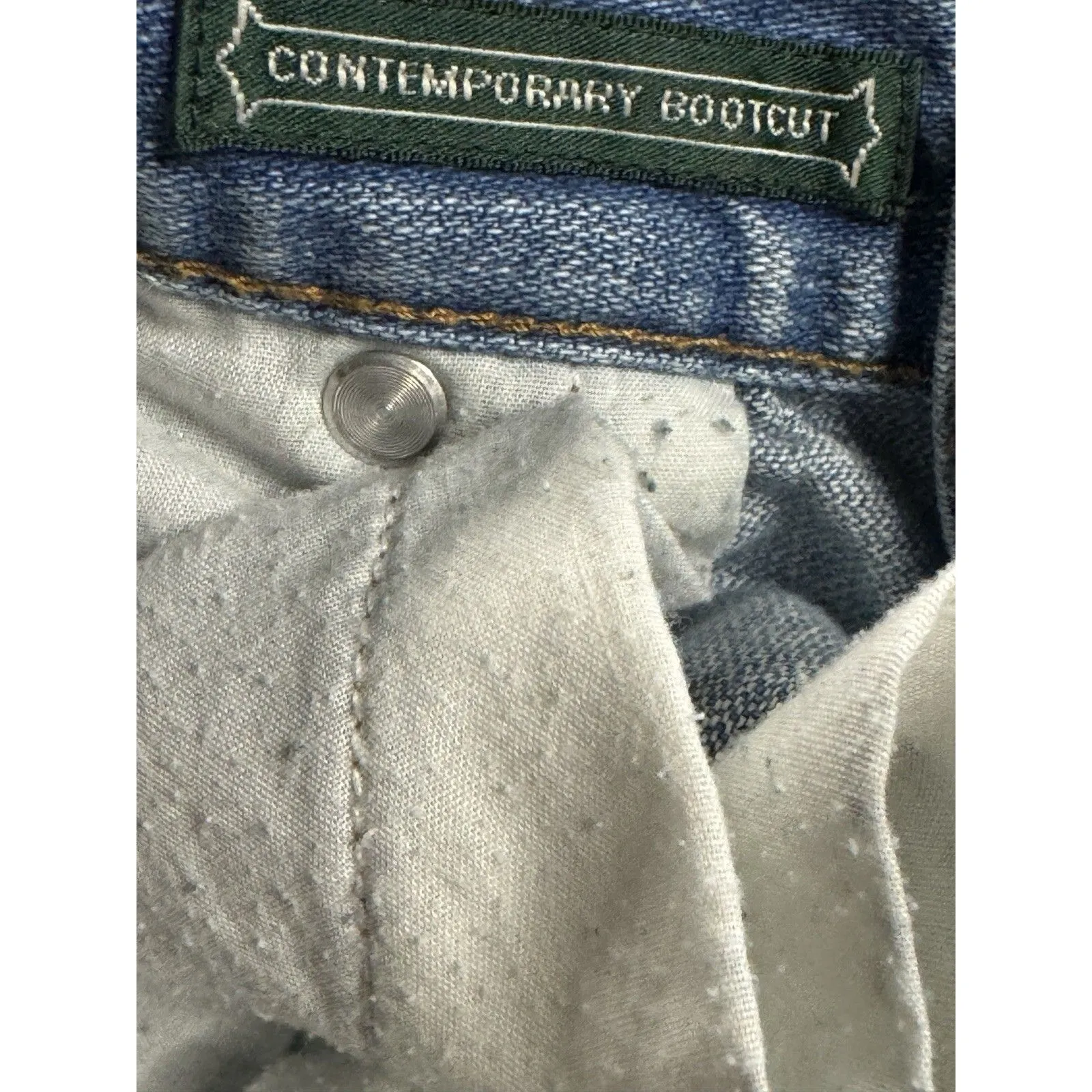 Lauren Jeans Co. By Ralph Lauren Bootcut Jeans Light Wash Mid Rise Size 6 Preppy Blue - Image 4