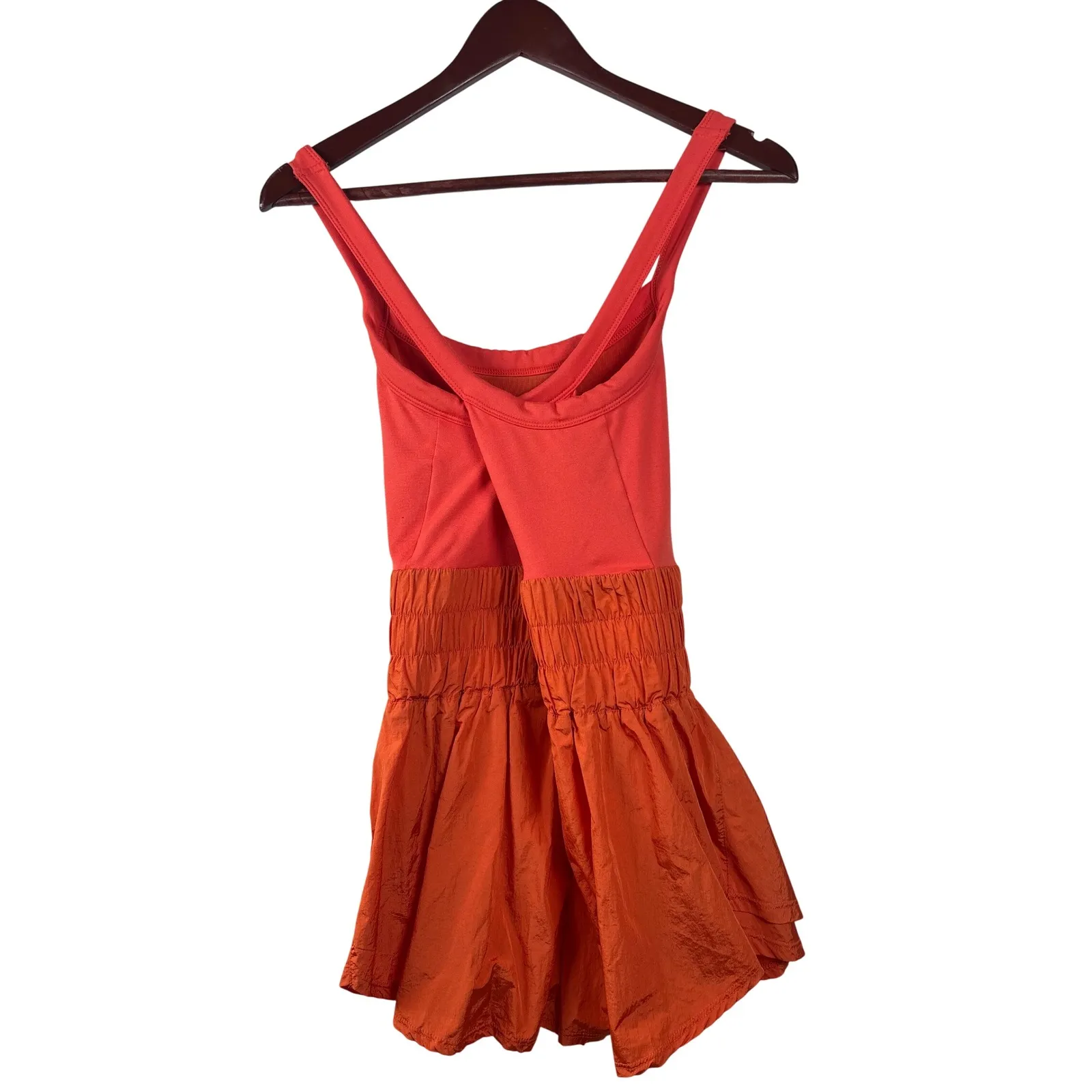 Free People Movement Way Home Skortsie S Orange Morning Burst Dress Athletic - Image 9