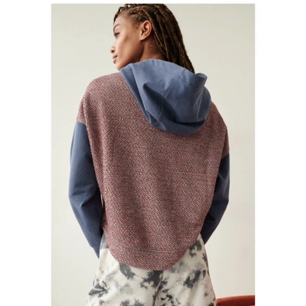 Anthropologie Saturday Sunday Karla cropped sweatshirt hoodie small - Image 5