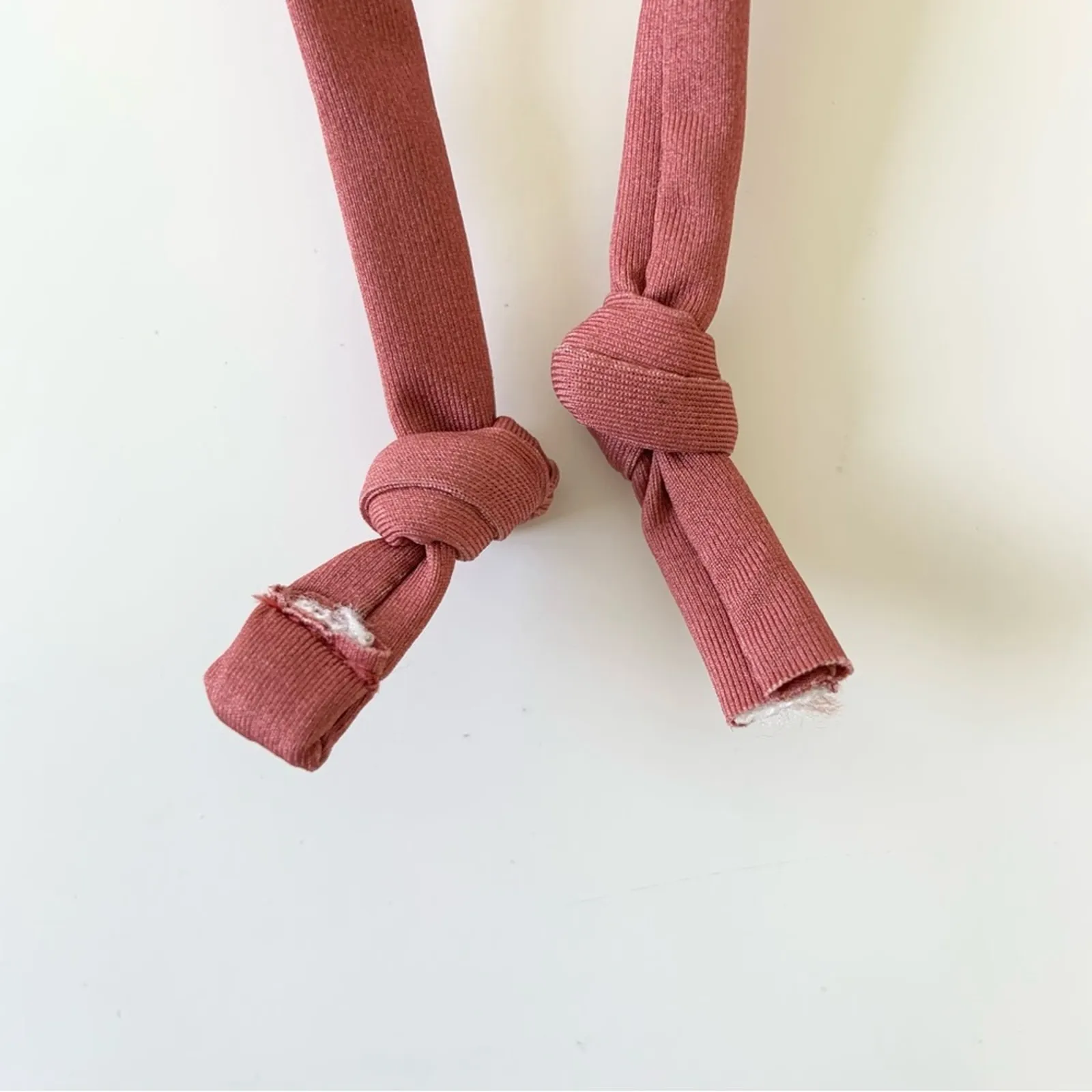 Yandy Two Piece Tie-Dye Bikini Two Piece Set Coral Orange Swimwear NEW - Image 13