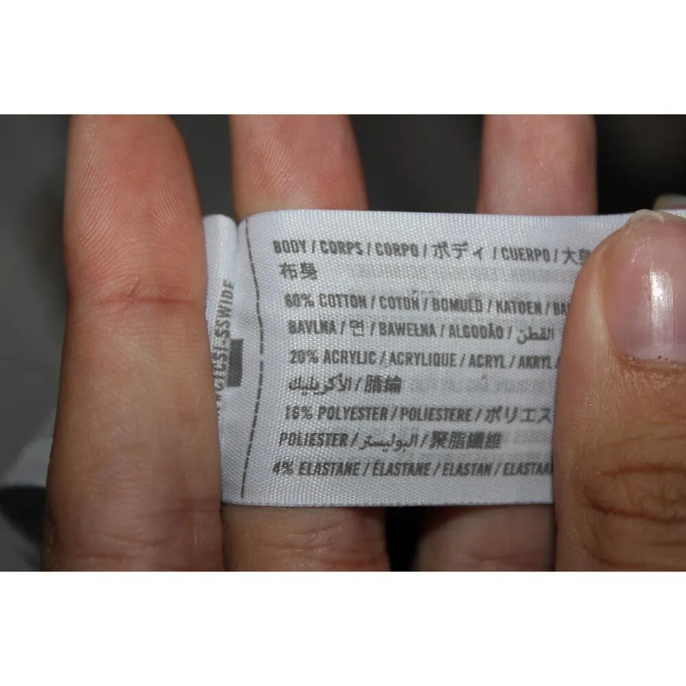 Womens Abercrombie & Fitch Black Cotton Mock Neck Sweater Dress Size Medium M - Image 4