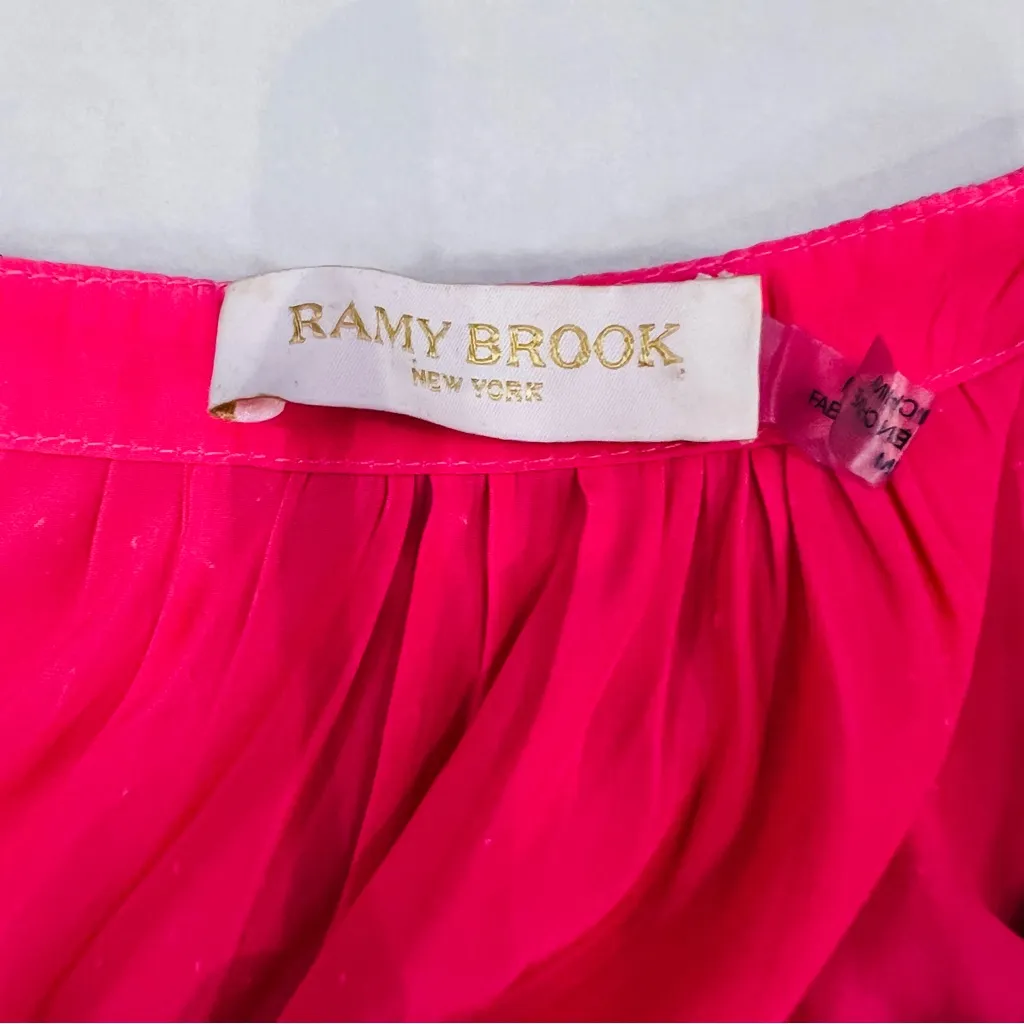 RAMY BROOK MERRY V-NECK SHORT-SLEEVE BLOUSE IN PUNCH AND JANE MATCHING SKIRT - Image 8