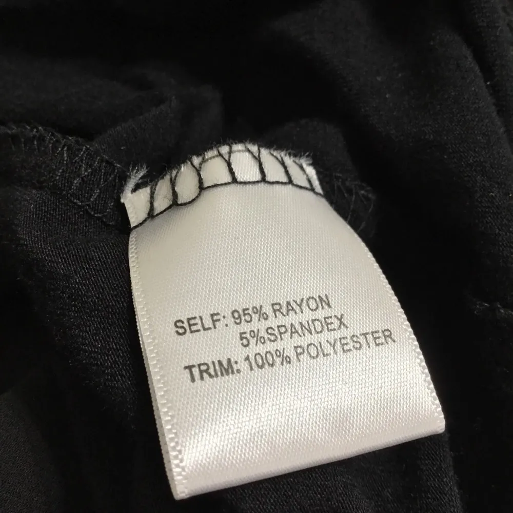 Rose & Olive Black Pullover Tunic Sweater Silver Chain Embellished Neckline M - Image 8