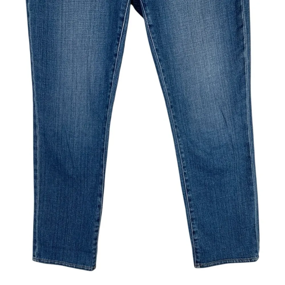 L'Agence Womens Shane Blue Mid Rise Slouchy Denim Straight Leg Jeans - Image 6