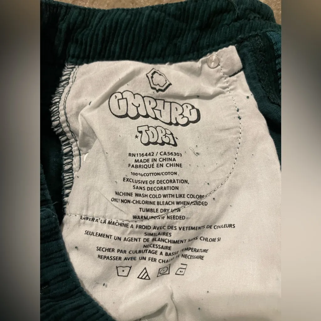 Women’s Empyre Tori Green Baggy 90’s Corduroy Skate Pants Size 0 - Image 7