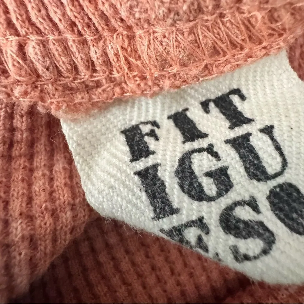 Fitigues waffle net maxi skirt size medium Orange - Image 4