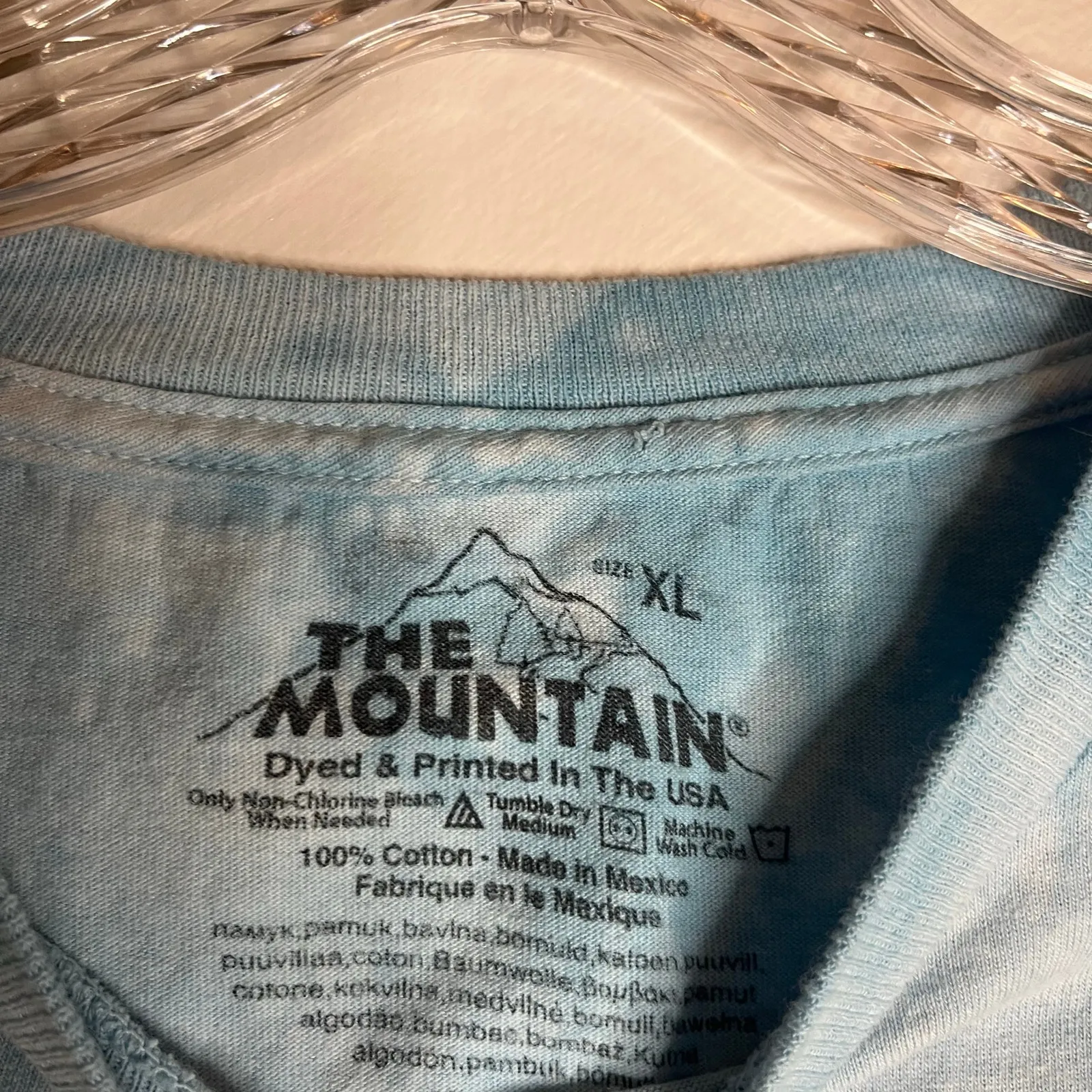 Vintage The Mountain Cats Graphic Long Sleeve Shirt Size XL Blue Tie Dye 2000 - Image 5