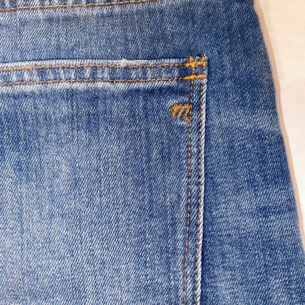 Madewell Jean Shorts Women’s 28 High Rise Blue Denim Stretch Summer Beach - Image 6