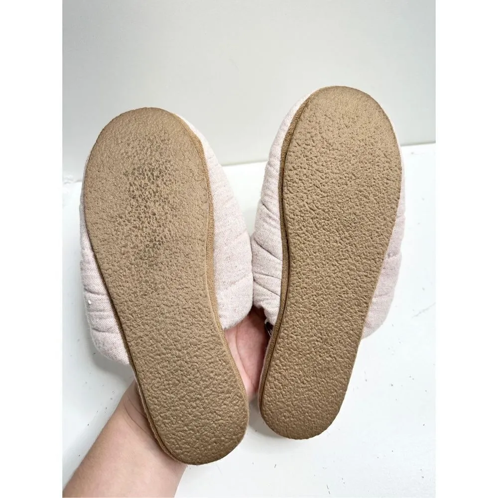 Madewell Quilted Puffy Slippers Womens Size 7 Pink Slip On Shoes - Image 8