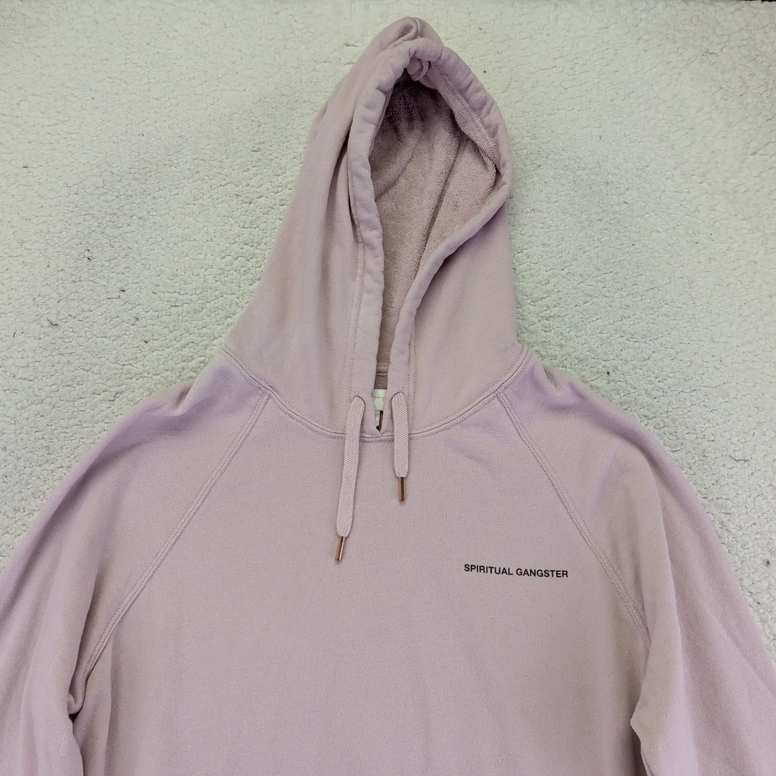 Spiritual Gangster Peace Love Unity Hope Full Zip Hoodie Sweatshirt Womens Small - Image 3