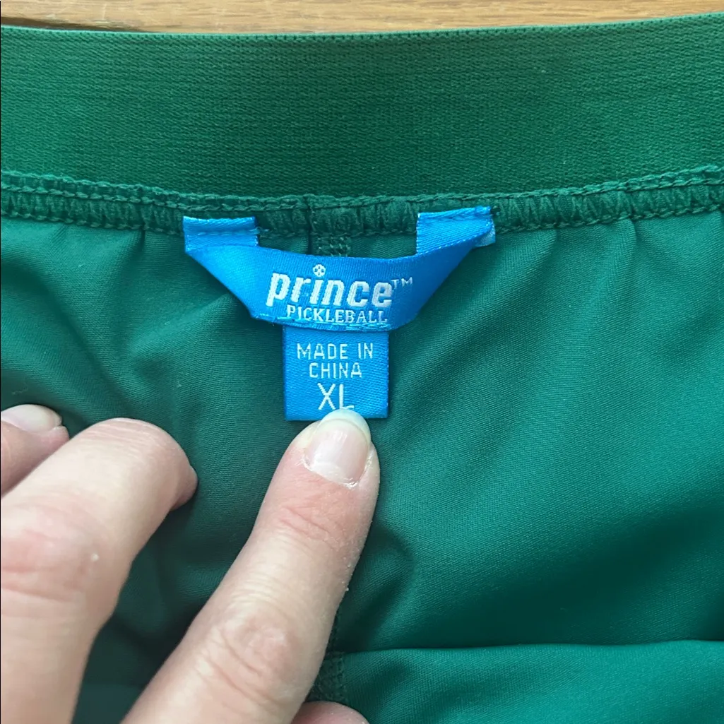 Prince Pickleball Pleated Green Skort Size XL - Image 6