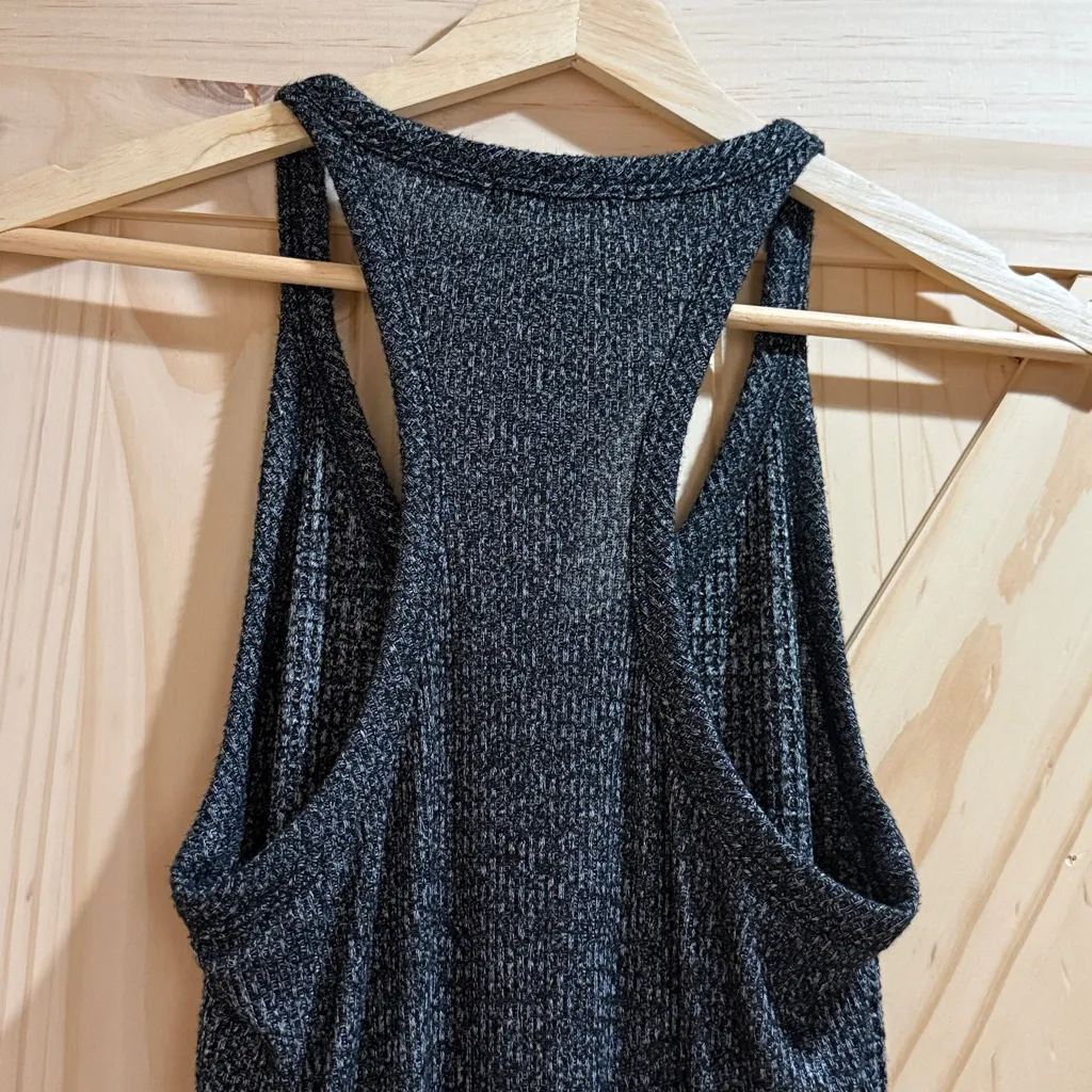 Rag & Bone - Marled Black and White Midi Tank Dress - Image 8