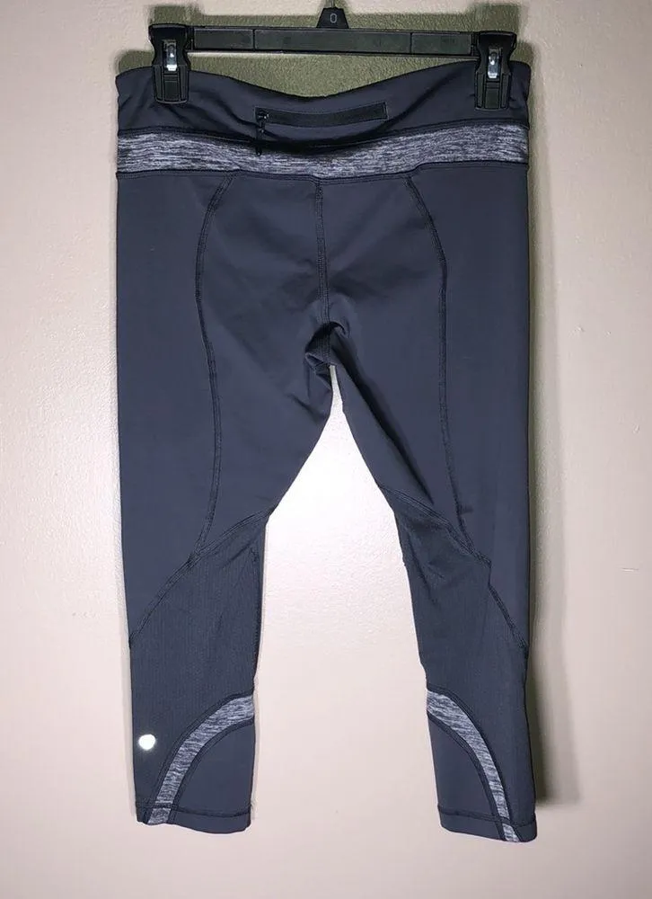 Lululemon athletica cropped Capri legging 6 gray Lululemon Run: Inspire … - Image 6