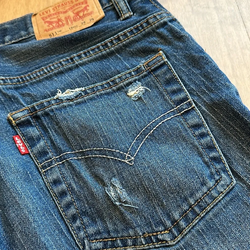 511 slim fit denim cut off jean shorts - Image 6