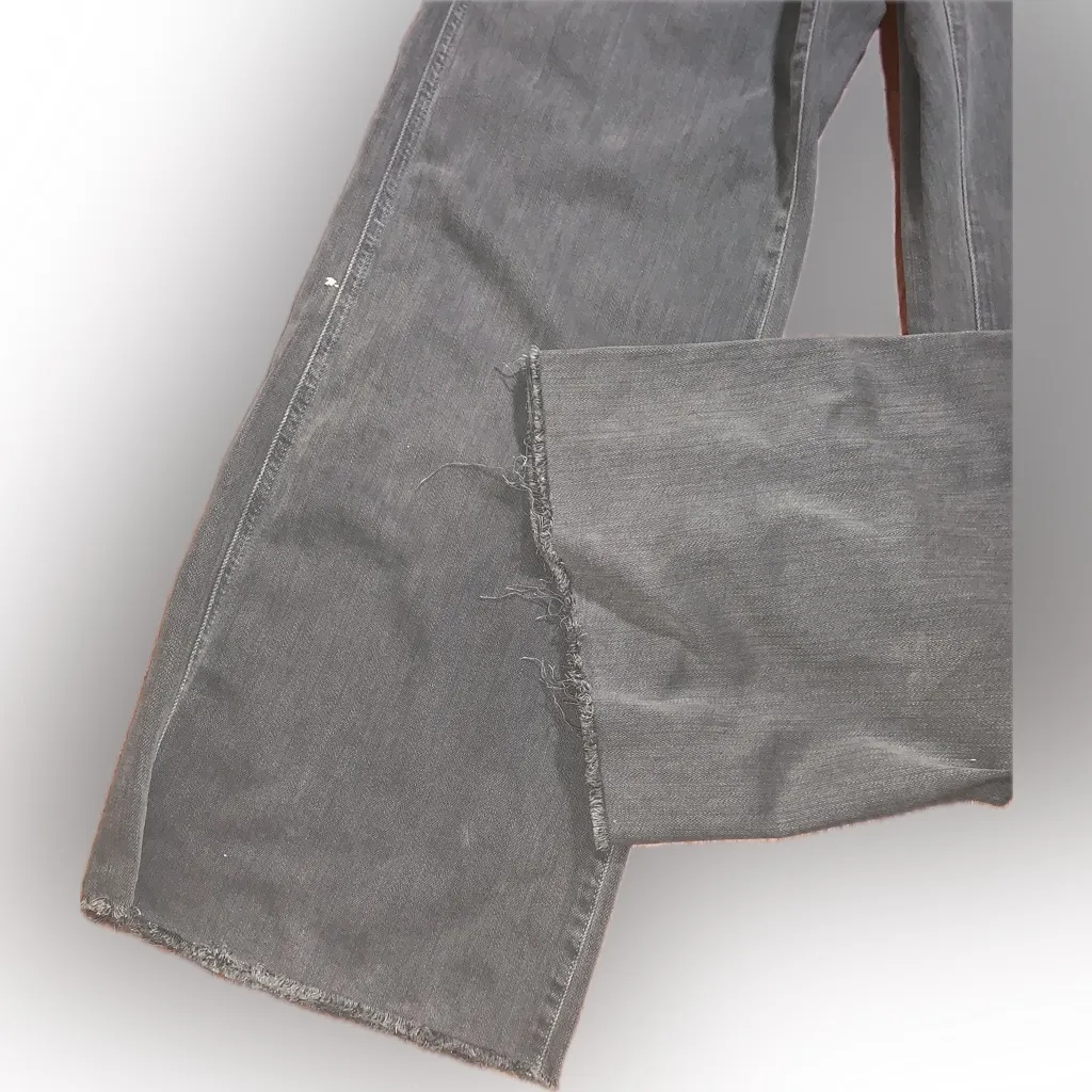 Aerie Army Green Wide Leg Raw Edge Knot Strap Overalls Jumpsuit Pantsuit XS Boho - Image 6