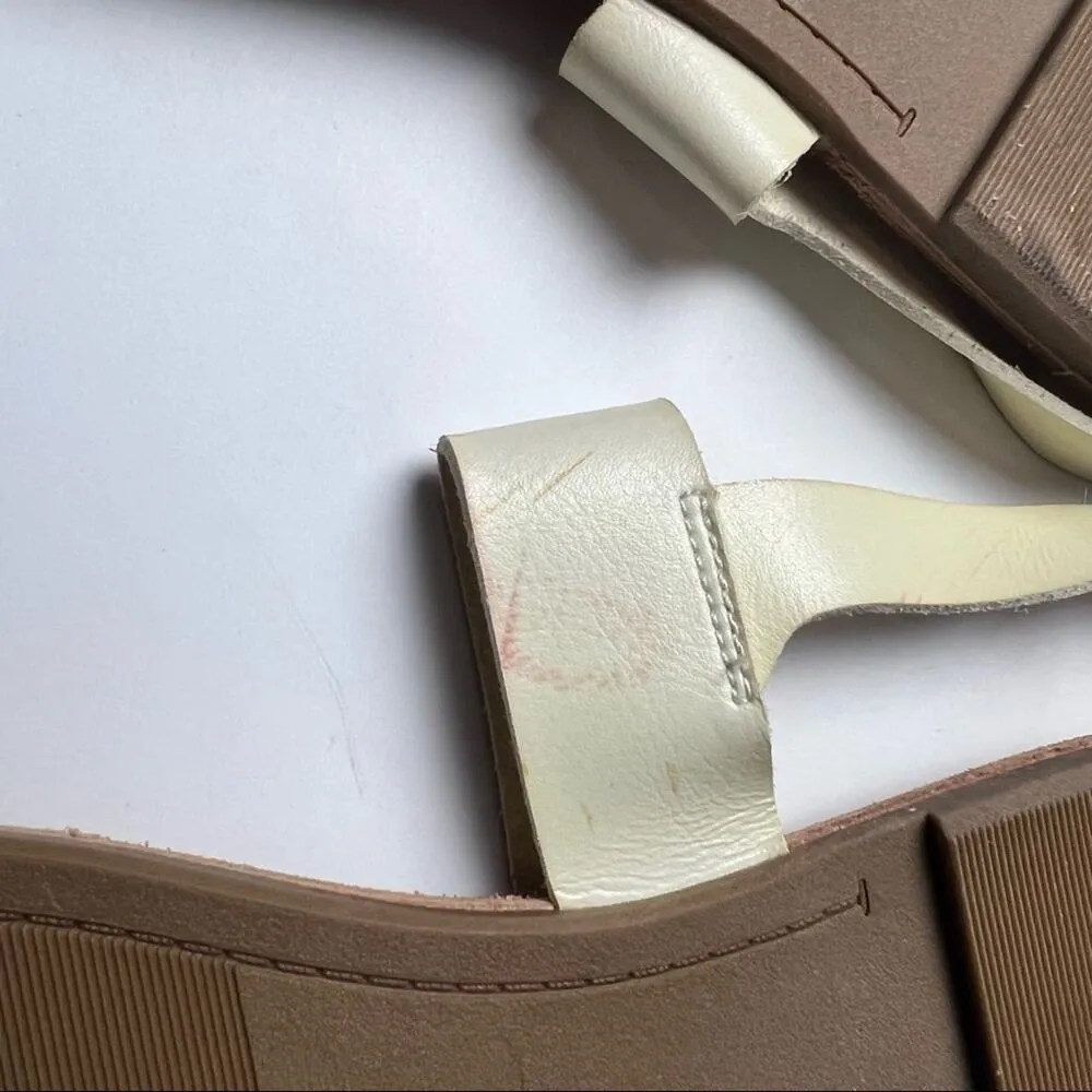 Old Navy Womens Casual Faux- Leather Vachetta Slingback Sandals Sz 8 - Image 8