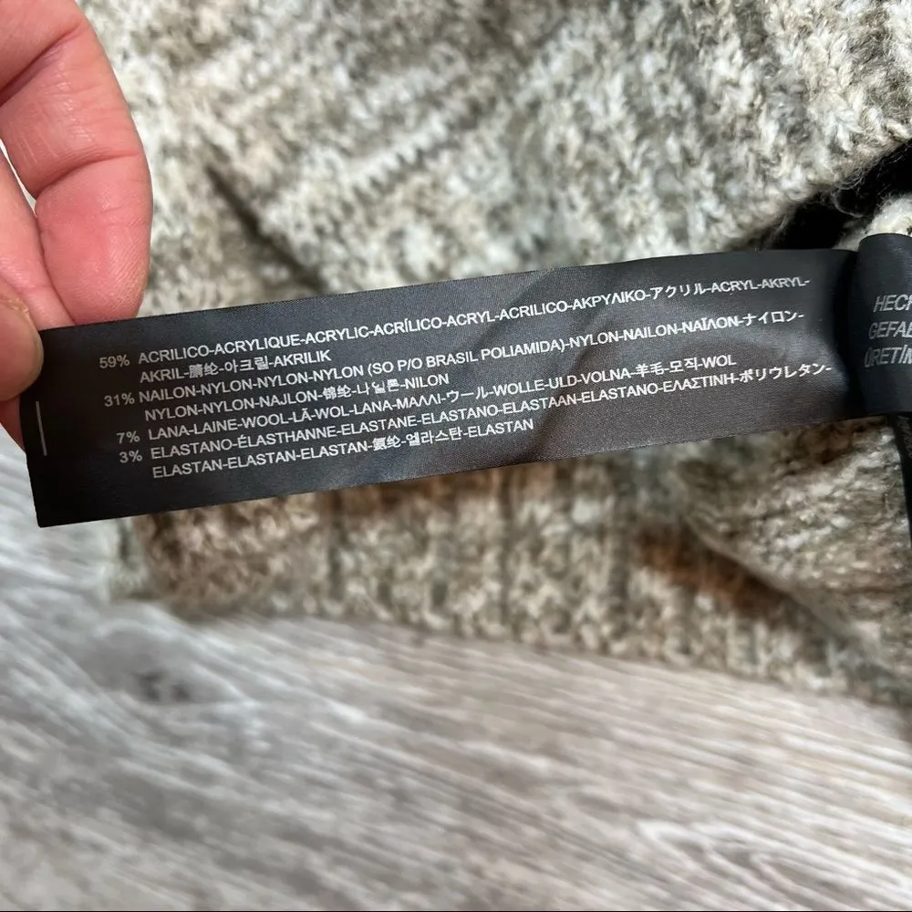 Zara Marled knit‎ Chunky cropped turtleneck sweater - Image 4