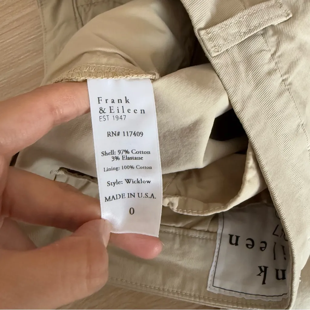 Frank & Eileen 0 Wicklow Chino Pants Khaki - Image 6