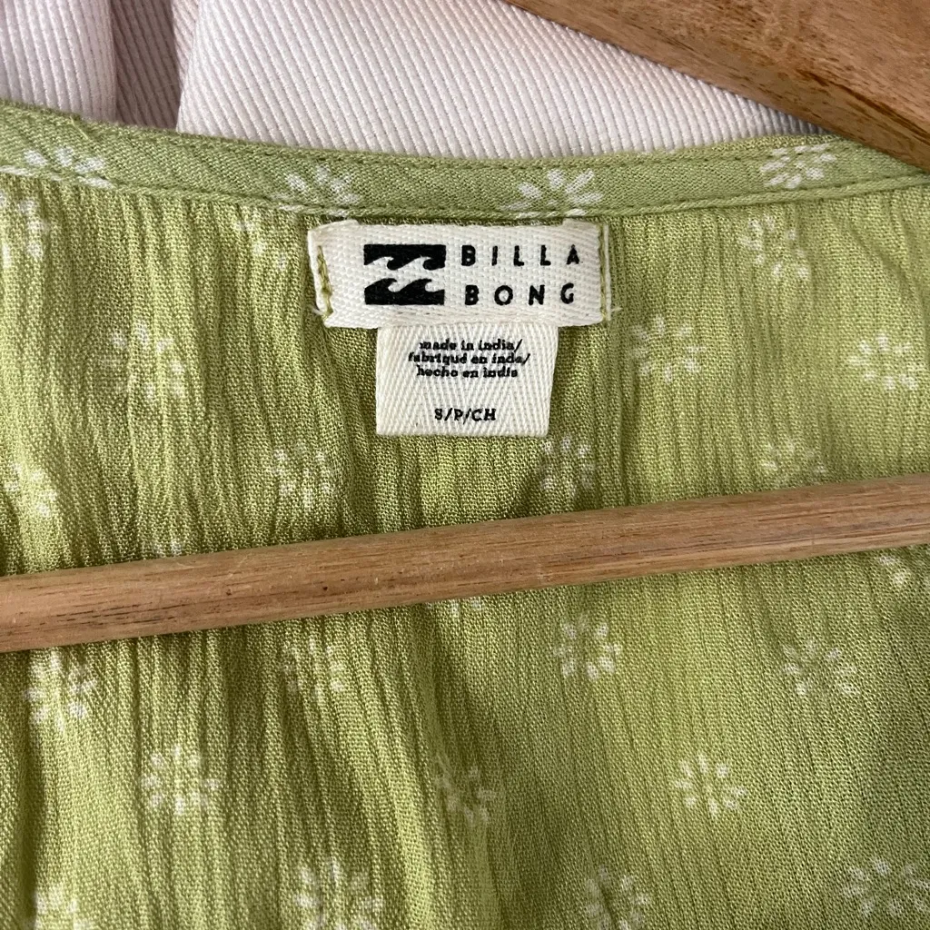 Billabong Light Green Floral Dress - Image 7