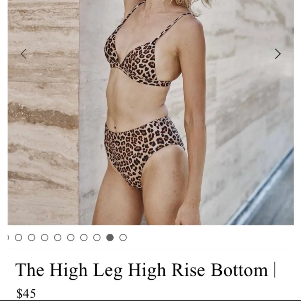 Summersalt Leopard Print Women's swim bikini size 2 - Image 7