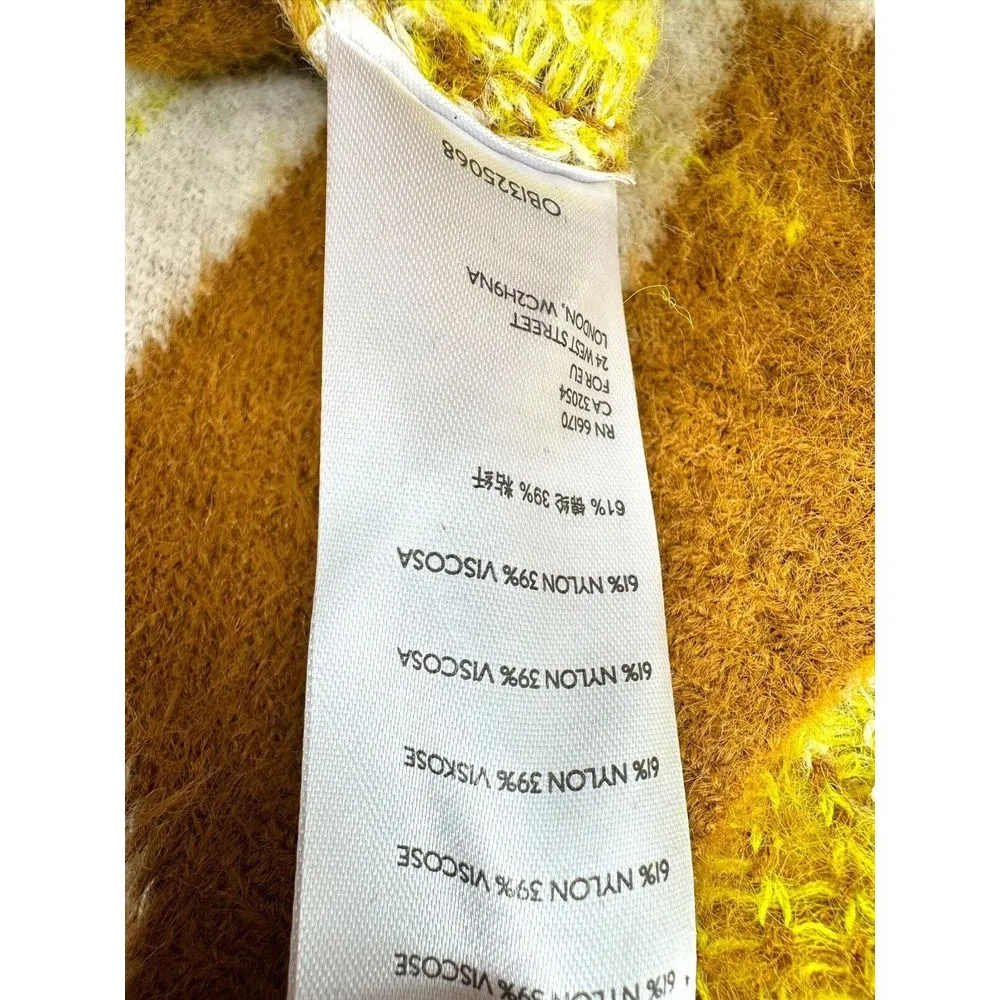 Free People Through The Motions Vest Sweater Women‎ Size S Tiger Eye Combo Y2K - Image 4