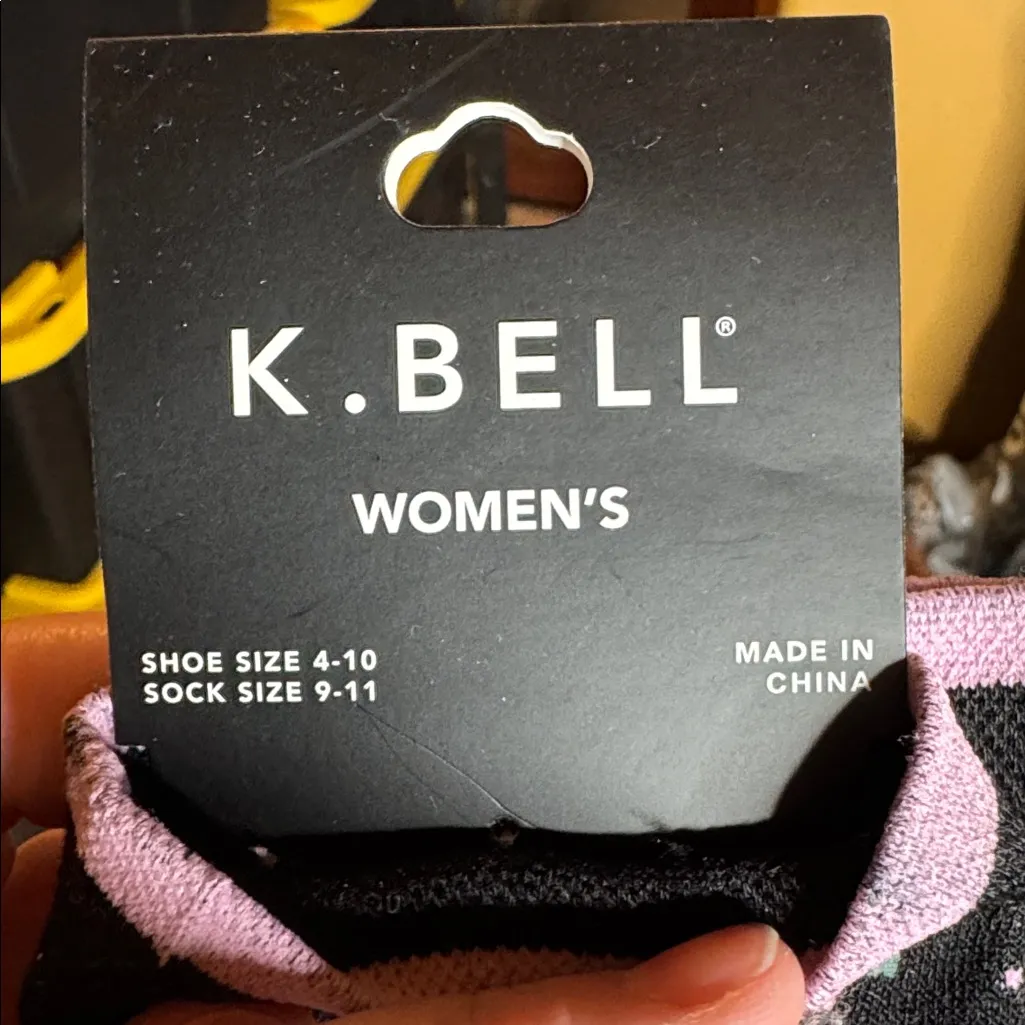 NIP K. Bell Women’s Ditsy Floral Socks Shoe Size 4 - Image 3