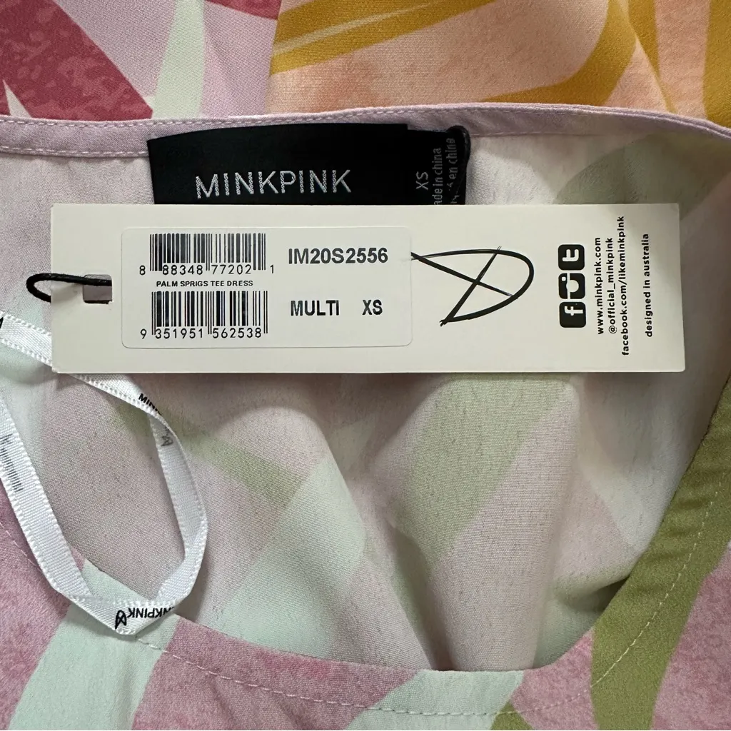 Minkpink Multicolor Palm Springs T Shirt Dress Size XS - Image 11