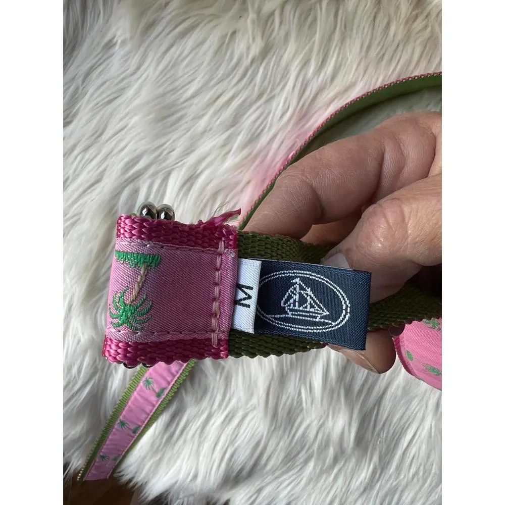 Vibrant Palm Print Belt Pink - Image 4