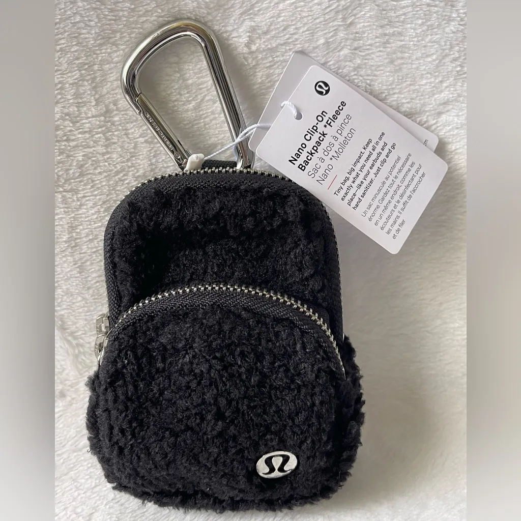 Lululemon Nano Clip-On Backpack Fleece / Bag Charm - Image 2