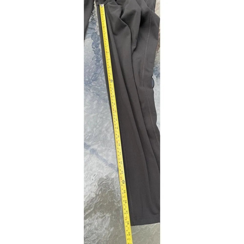 Lululemon Pants Women's Size 6 Asymmetrical Faux Wrap Front Slouchy Brown - Image 9