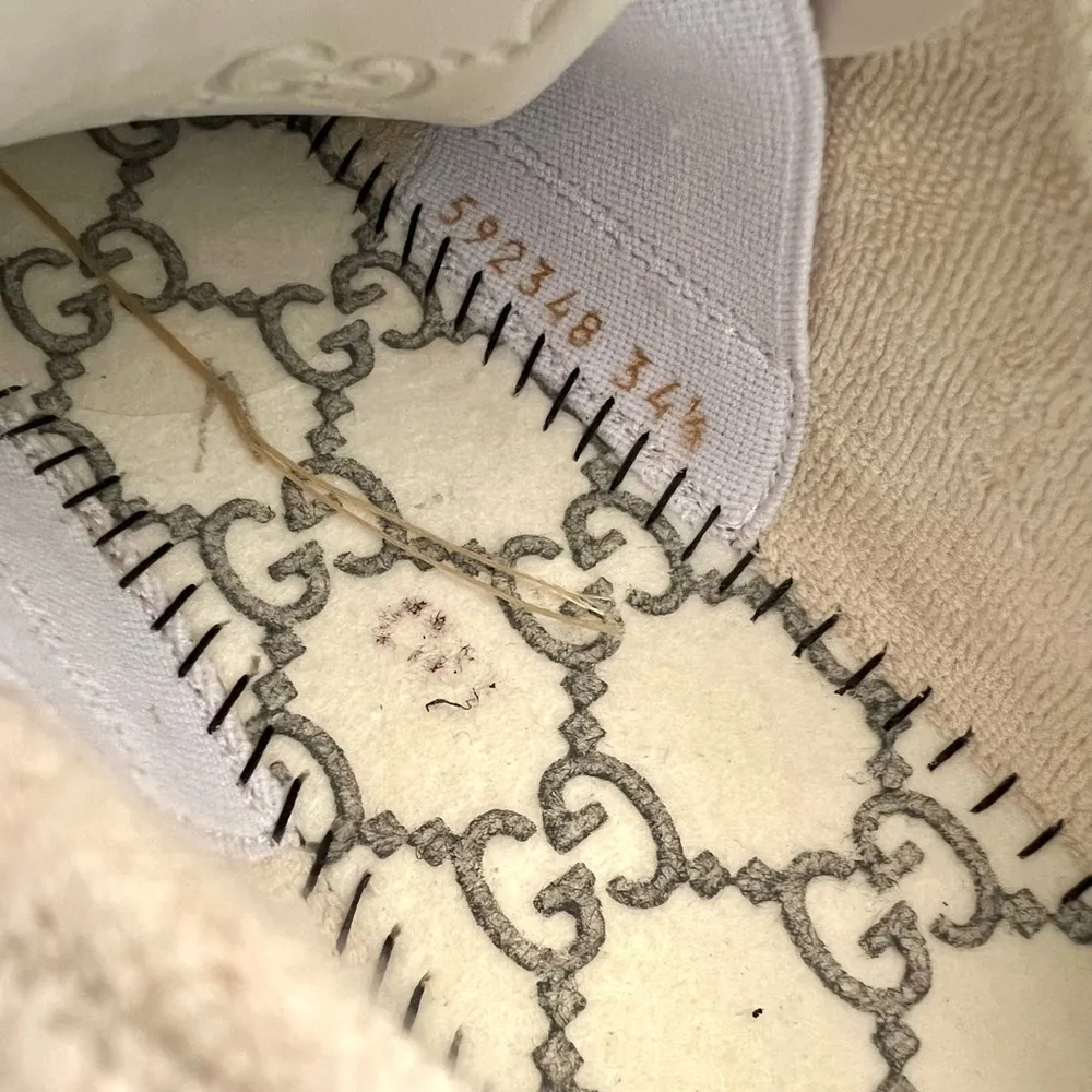 GUCCI Ultrapace Ace Snake Leather Distressed Suede 592348 Women Sneakers 34.5 - Image 10