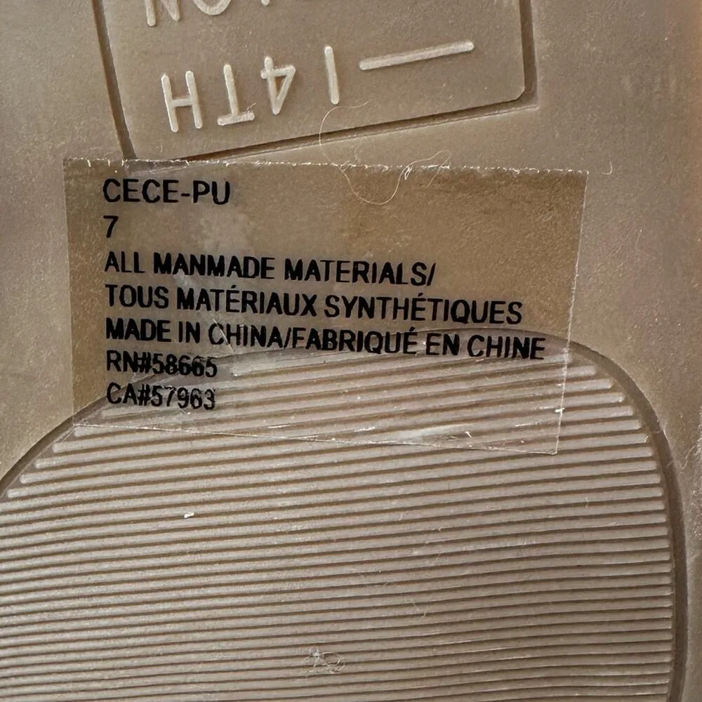 NEW 14th & Union Cece Blue Chill Croco Flat Slide Toe Thong Sandals, NEW Size 7 - Image 13