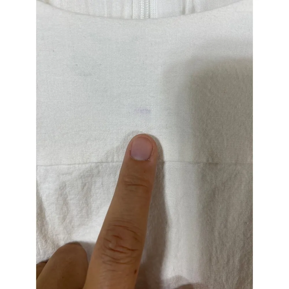 Roolee Mom Dress XXXL Cream Lace Detail Cotton Lined Boho Chic Feminine White Size undefined - Image 6