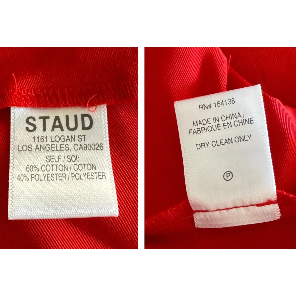 STAUD Ilana Back Bow Maxi Dress Size XS - Image 13