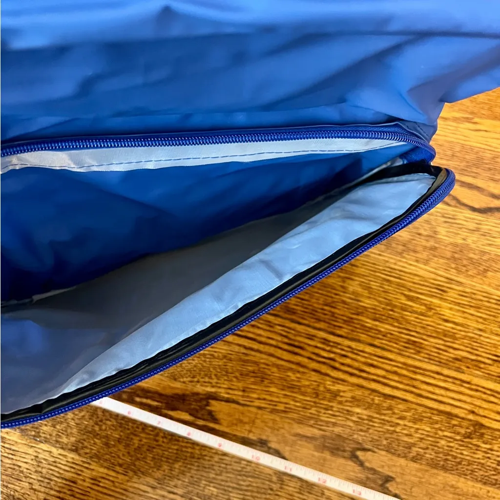 Vintage 90s Trafalgar Messenger/shoulder Bag Blue with Retro Rainbow Design NWOT - Image 9