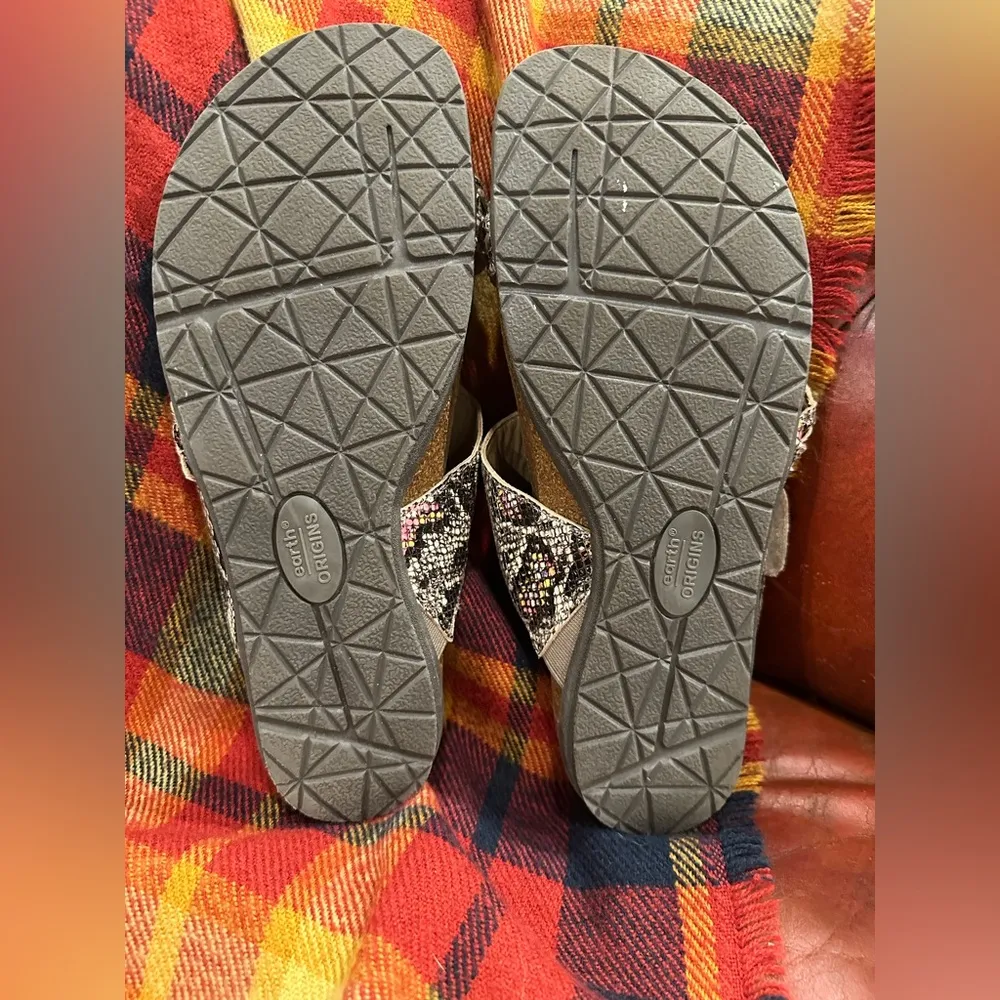 EARTH ORIGINS Onida Braided Toe-Post Leather Sandals  multicolor - Image 5