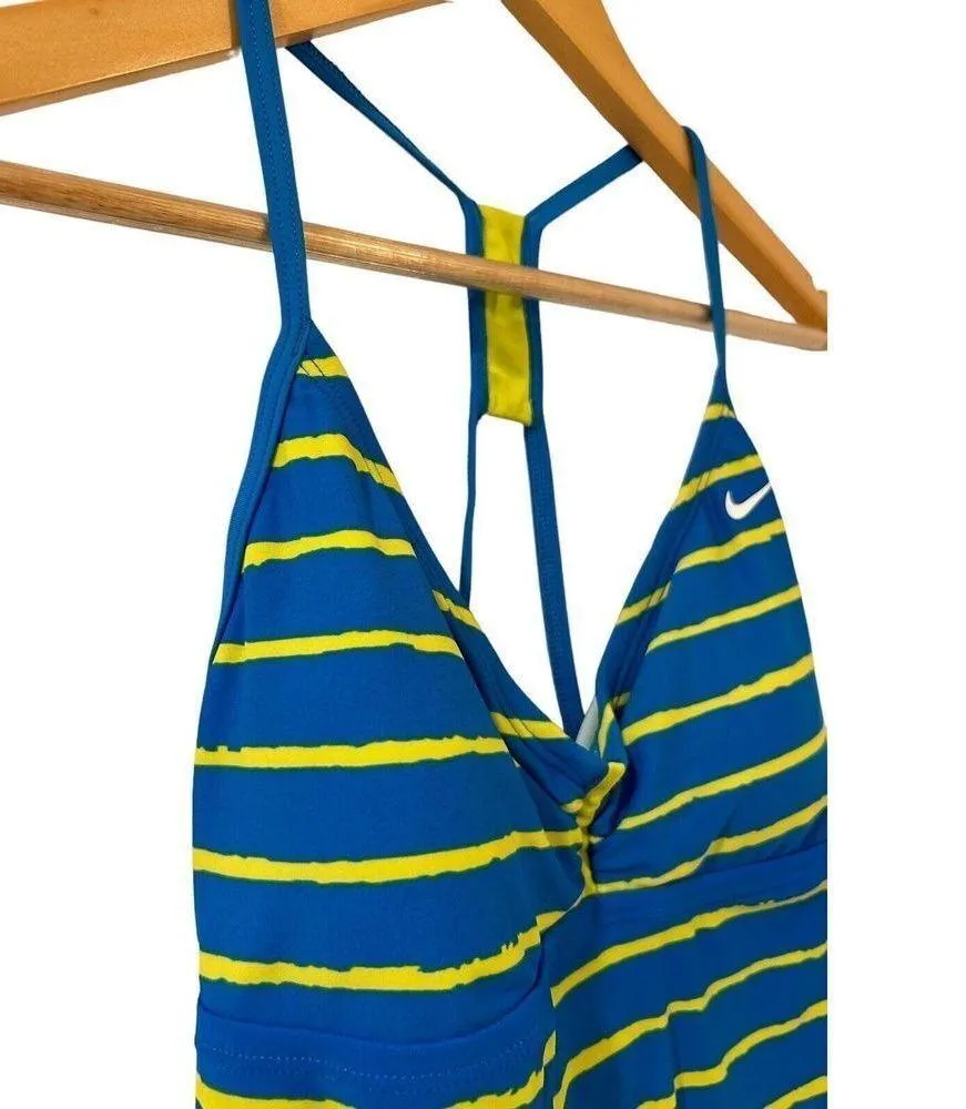 Nike Tankini Swim Tank Top Racerback  Blue Women's Size Medium 10 - Image 4