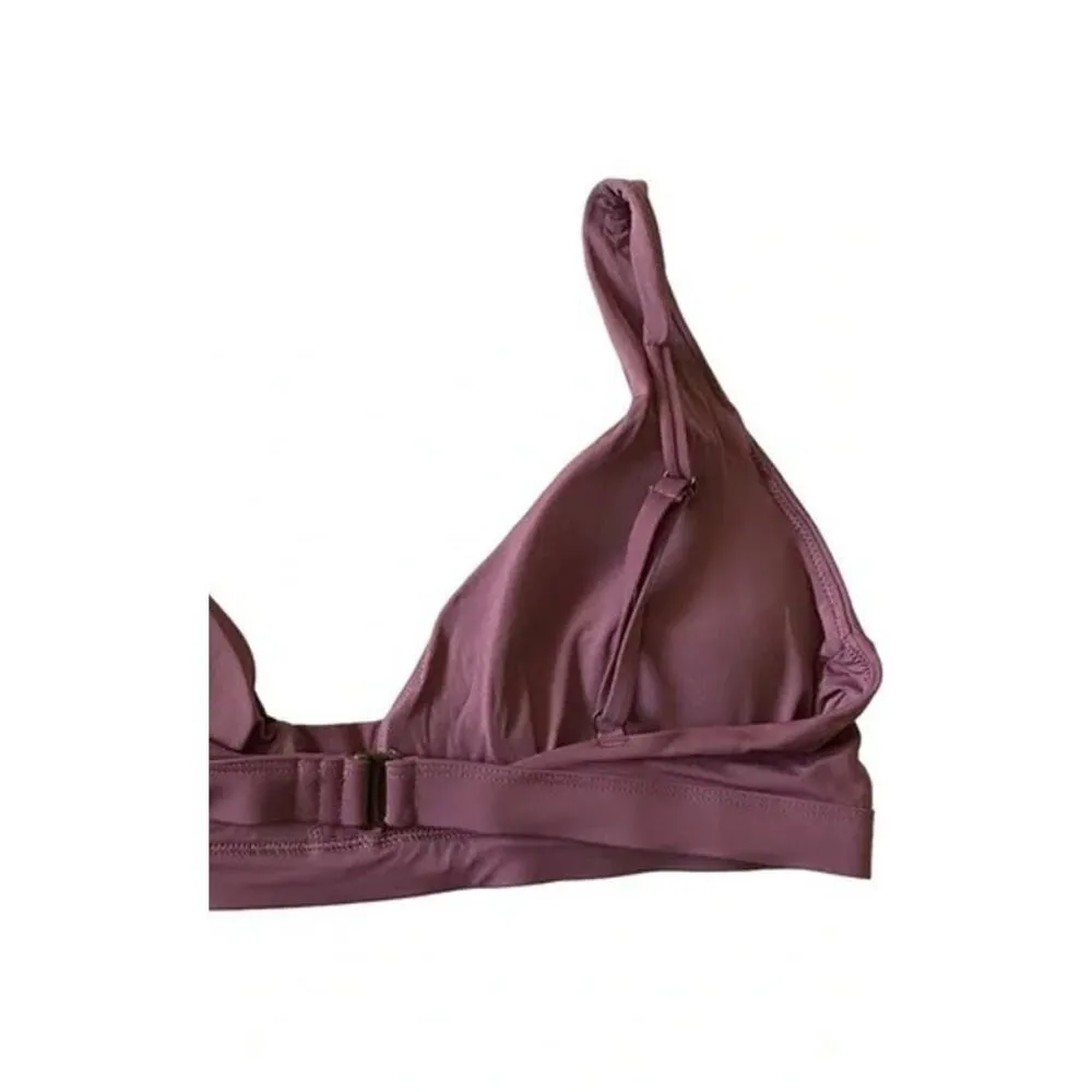 NWT Andie Swim The Tahiti Bikini Top Removable Pads M Cactus Flower Purple #2857 - Image 11