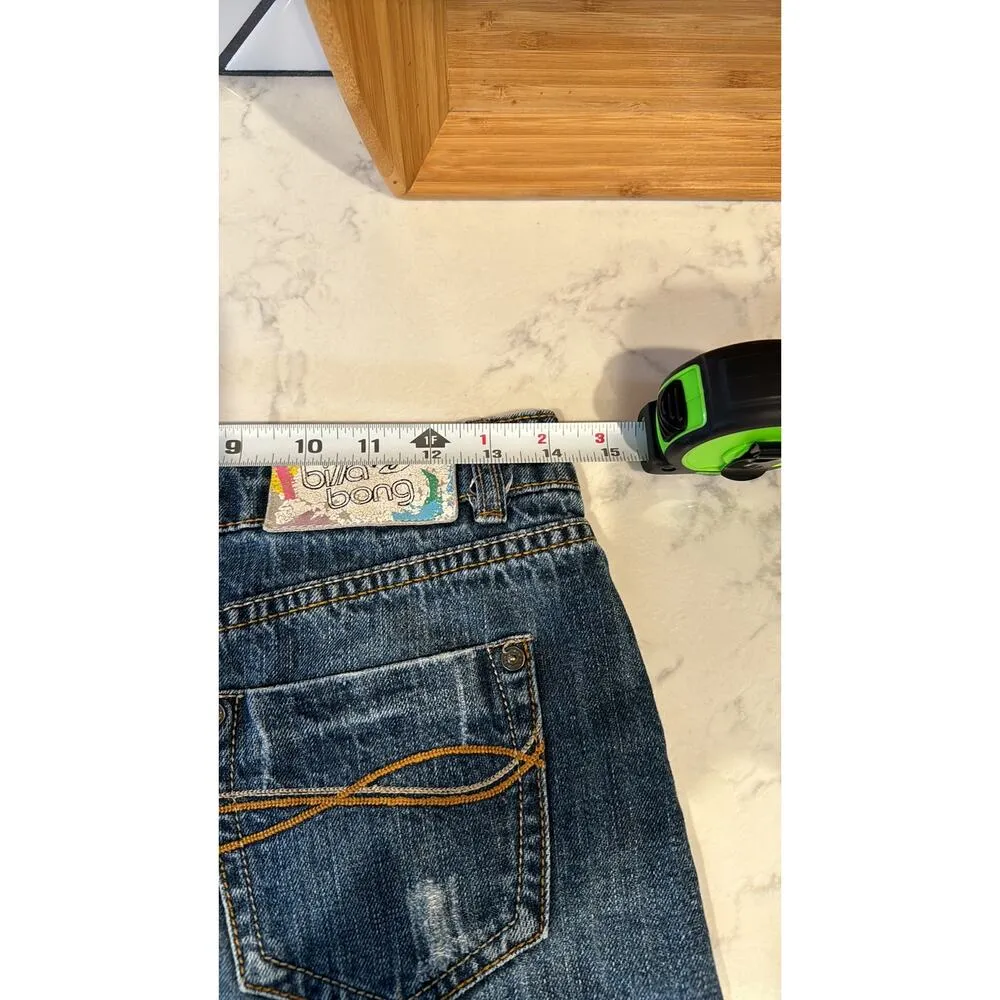 Billabong Juniors The Mini Denim Skirt Size 1 Y2K micro mini grunge no doubt - Image 6