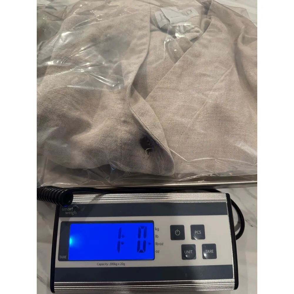 Lands End Womens Linen Buttton Down Lightweight Jacket Lagenlook SIZE xL - Image 7