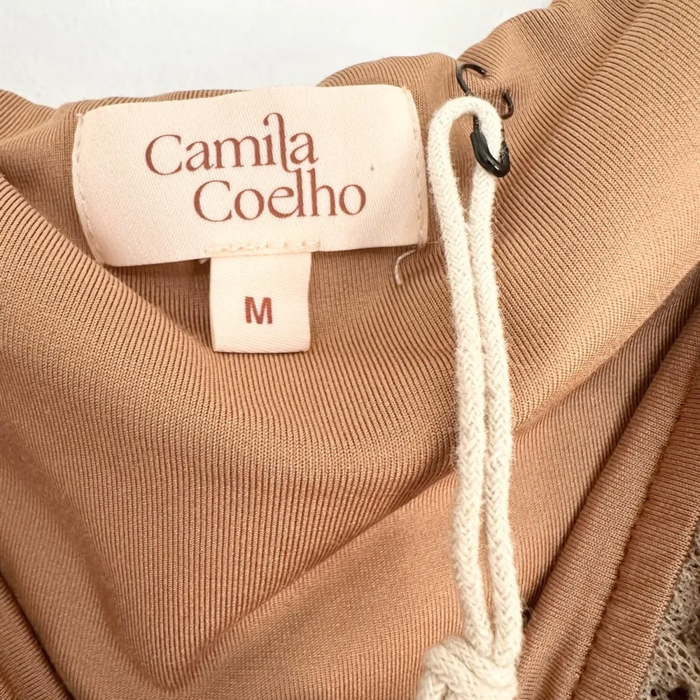 Camila Coelho Bodysuit Womens medium Paloma Lace Off The Shoulder Top Revolve - Image 4