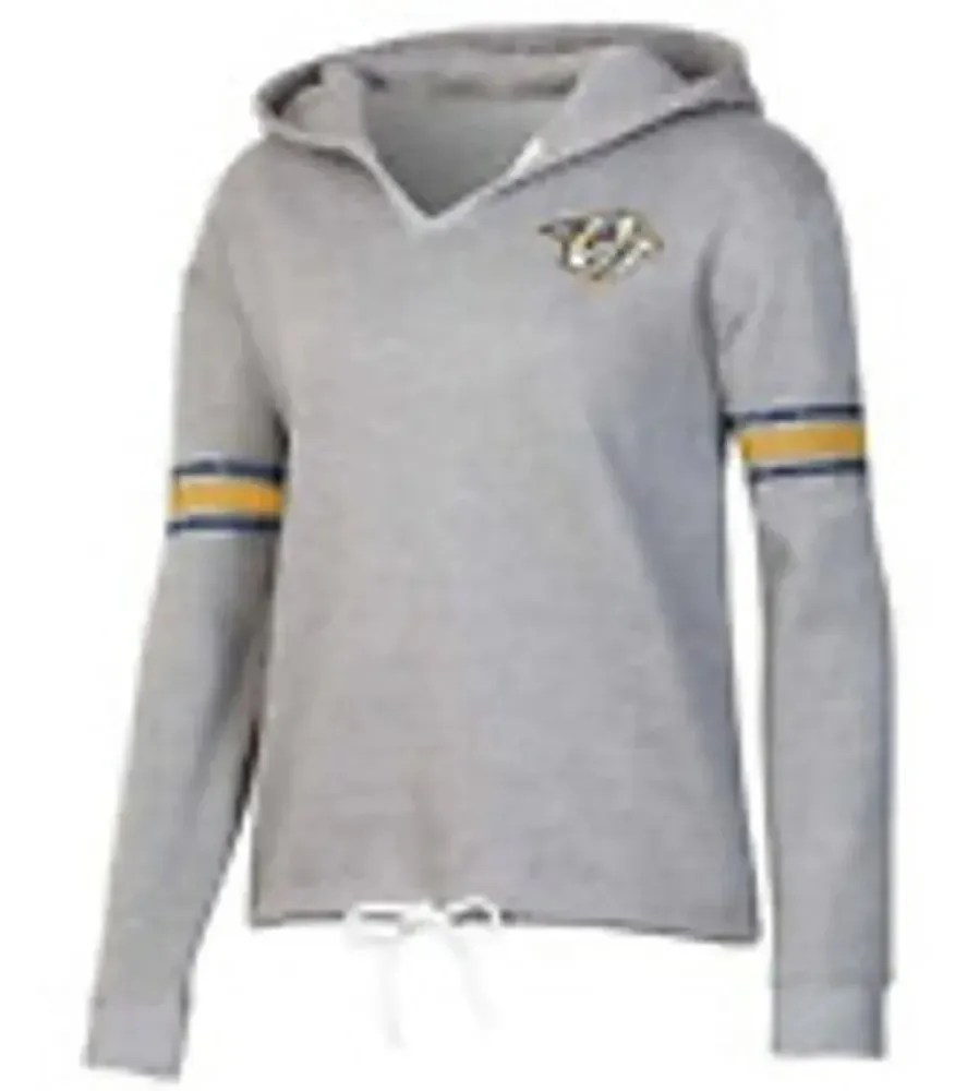 NWT NHL Nashville Predators Women's Small Gray Pullover Drawstring Waist Hoodie - Image 1