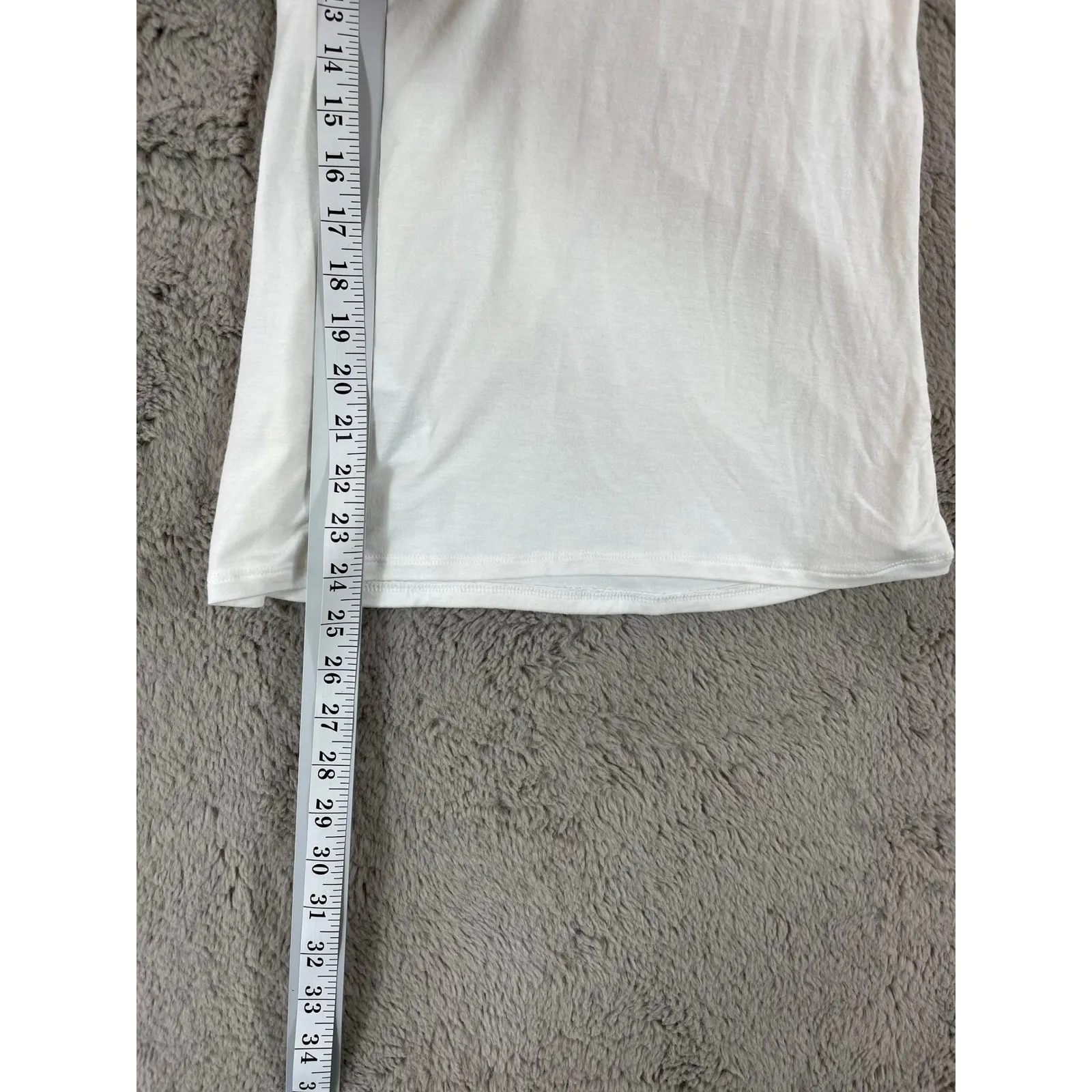 Abercrombie‎ & Fitch Essentials Cold Shoulder Long Sleeve Top White Medium - Image 8
