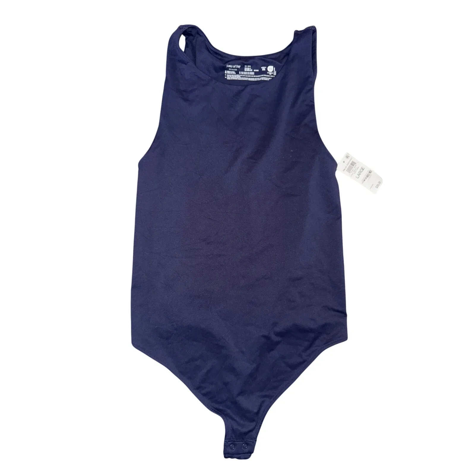 Brand New State of Day Women's Size Large Navy Dawn Sleeveless Bodysuit Blue - Image 3