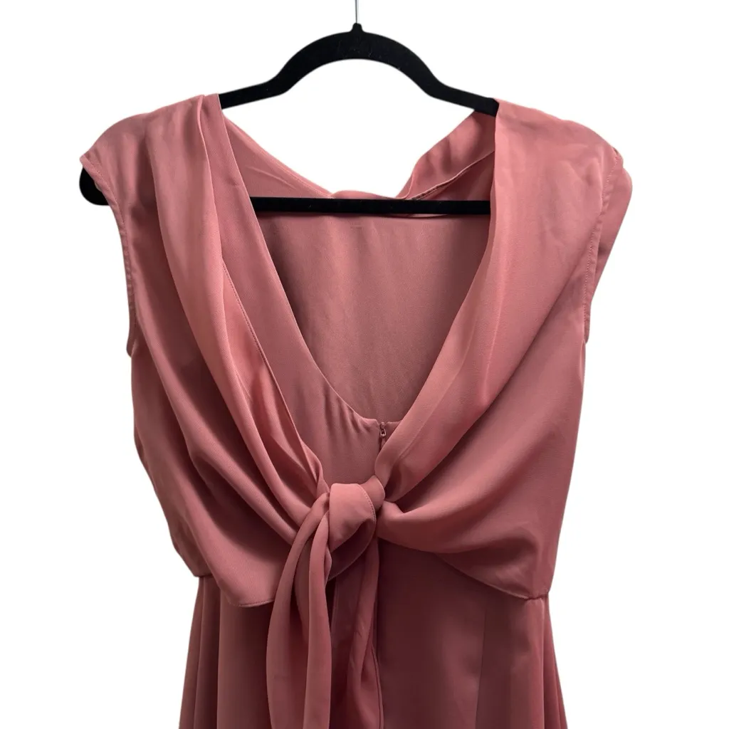 Reiss Dusty Rose Backless Back Tie Dress - Image 5